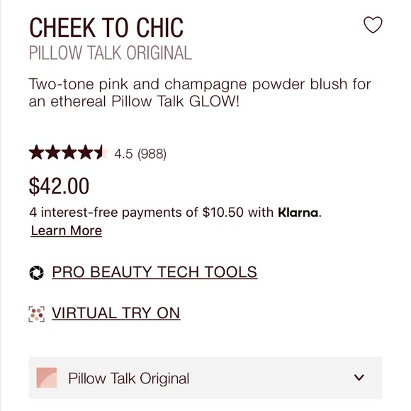 NIB | Charlotte Tilbury | Cheek to Chic | Pillow Talk Original - Picture 7 of 7